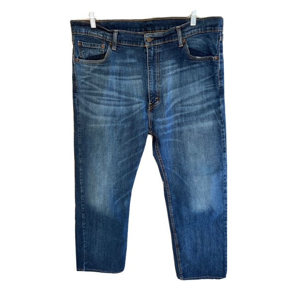 Levi's Other - Levis 505 Mens Jeans 40 x 32 Regular Fit Straight Leg Blue Medium Wash